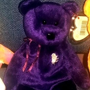 Rare 1997 Princess Diana Contribute Ty Beanie Baby w/Tag errors